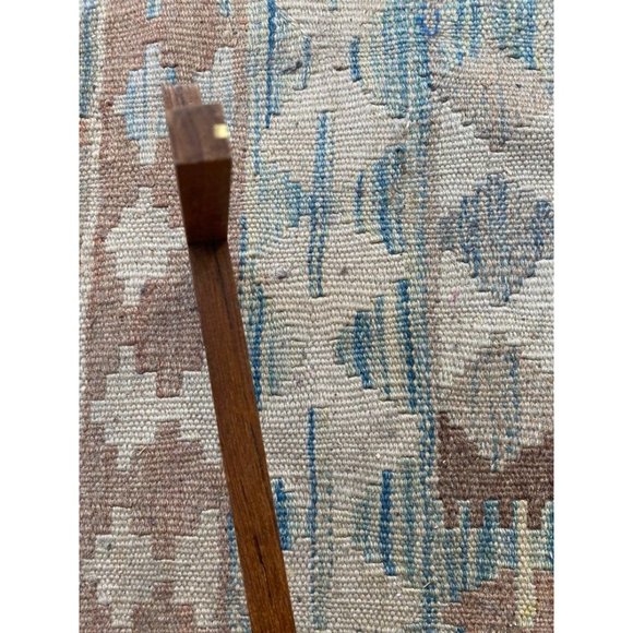 Mid Century Wood and Goldtone Inset Cross Crucifix 10" by 6" - Picture 10 of 10